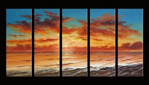 Dafen Oil Painting on canvas seascape painting -set395